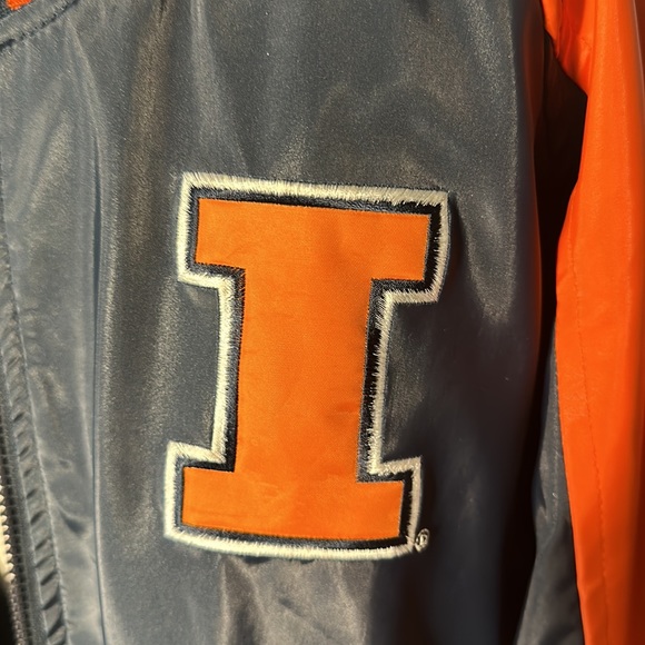 Vintage University of Illinois Chief Illini Steve & Barry’s Mens Large jacket - Picture 5 of 7